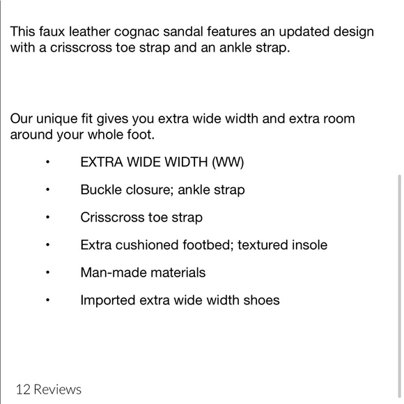 Nwt Torrid WideWidth Cognac Faux Crisscross Sandal - Picture 4 of 4